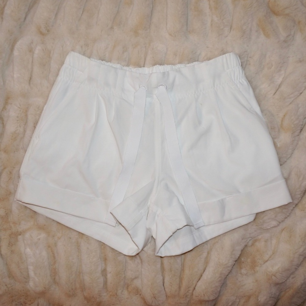 White LuluLemon Dressy Shorts